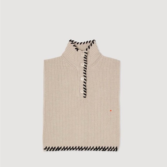 Sandro knit collar one size - Picture 1 of 3